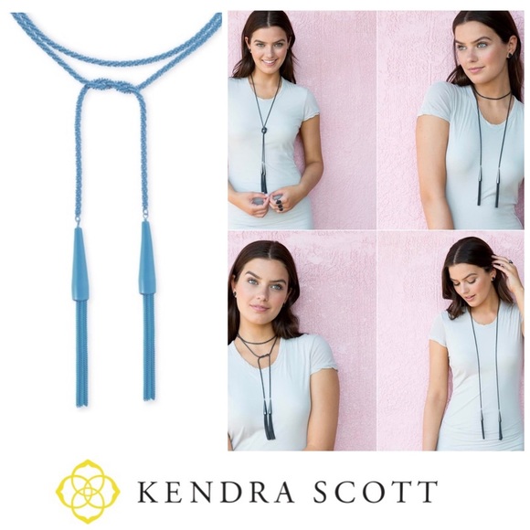 Kendra Scott Jewelry - KENDRA SCOTT Phara Lariat PERIWINKLE Matte Necklac